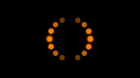 Orange Preloader with Glow with Transparent Background Stockbeeldmateriaal 86835269