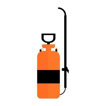 Orange Pressure Sprayer Illustrazione stock