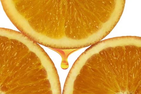 Orange pulp Stock Photos