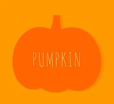 Orange pumpkin background. Vector illustration Stock Illustration