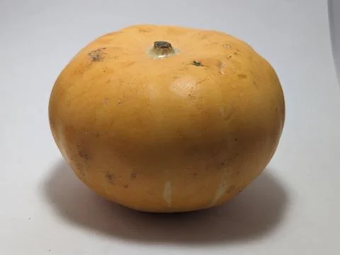 Orange Pumpkin Fruit on the white background Stock Photos