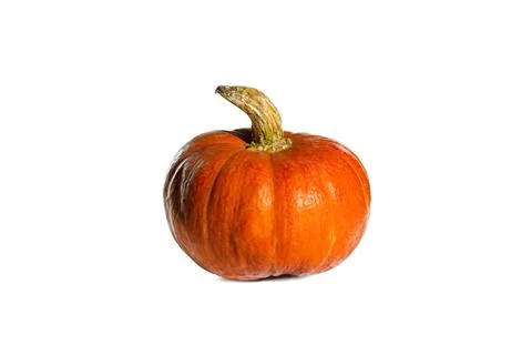 Orange pumpkin on a white background Foto stock