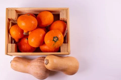 Orange pumpkins Stock Photos