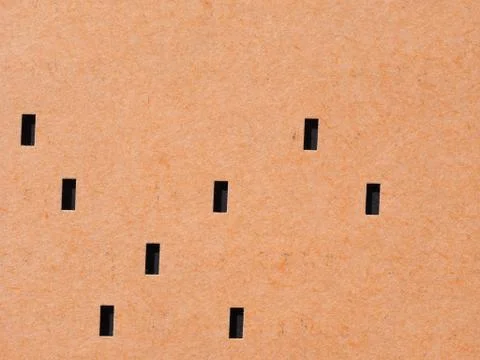 Orange punched card for programming 库存照片