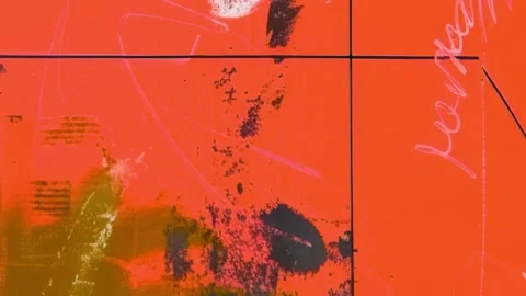 Orange Punk Graphic Grunge Background Seamless Loop Vidéo 328392318