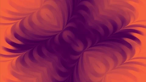 Orange Purple Abstract 3D Wings Loop Stock Footage 340203380