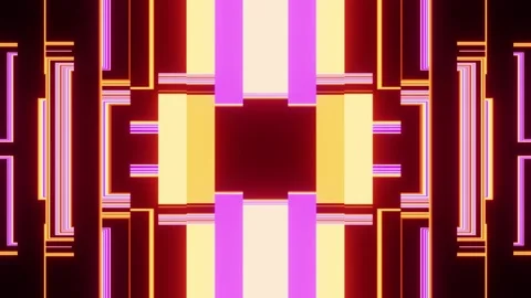 Orange with purple animated background VJ seamless loop for party with brigh Stock Footage 343863729