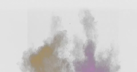 Orange Purple Explosion Powder Stock Footage 205569293