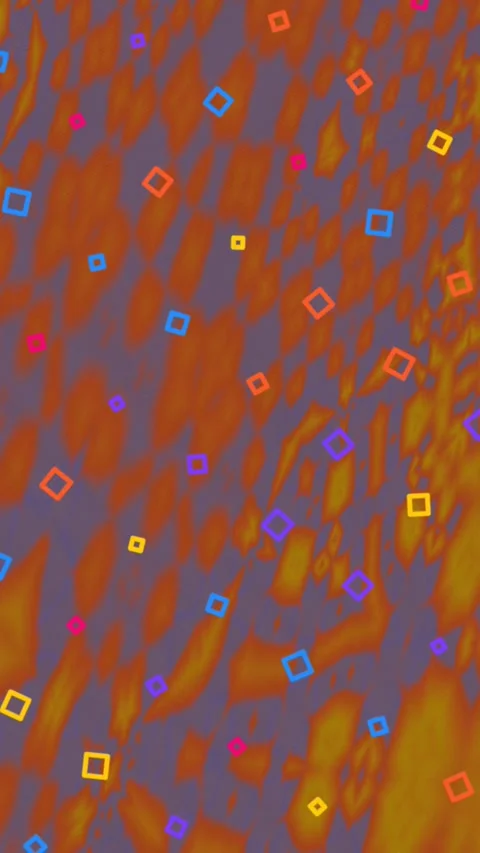 Orange Purple Texture Loop Colorful Dots Abstract Motion Background Stock Footage 342986612