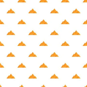 Orange pyramids pattern representing ancient desert architecture Stock Illustration