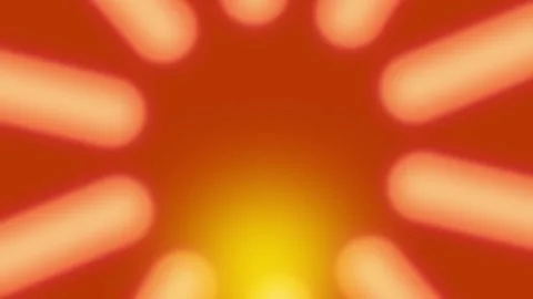 Orange Radiant Sunburst Pattern Video stock 334342108