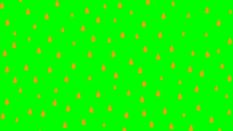 Orange rain green Stock Footage 252370332