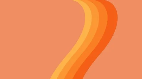 Orange Rainbow on Pink Background Stock Illustration