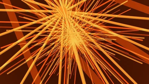 Orange Random Lines Zoom Stock Footage 100506869