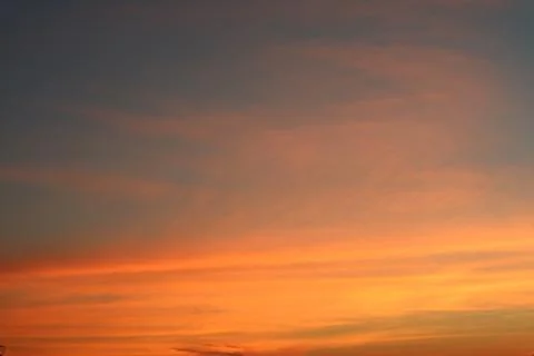 Orange ray cloud sky sunlight on sunset Foto stock