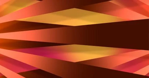 Orange rays  abstract in 3 d space Stock Illustration