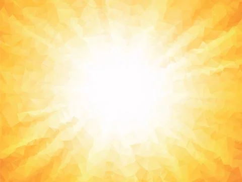 Orange rays geometric summer background Illustrazione stock