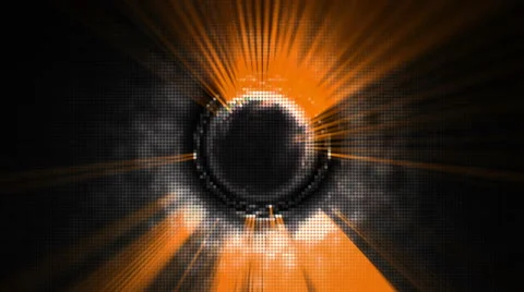 Orange rays of light rotating Stock Footage 53831809