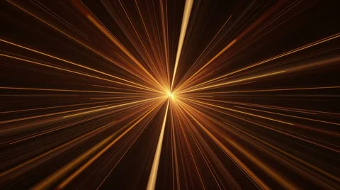 Orange Rays of Light, Twinkling Light Streaks Stock Footage 47884572