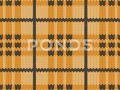 Orange realistic textile pattern Stock Illustration
