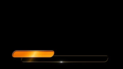 Orange Rectangle Lower Third Pack Stock Footage 96230770