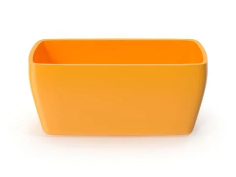 Orange Rectangular Container with Rounded Corners 스톡 일러스트