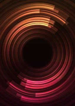 Orange red circle digital radar abstract sheet layer background Stock Illustration