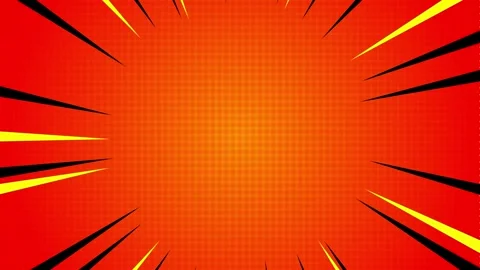 Orange Red Comic Style Background Stock Footage 318257752