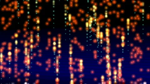 Orange red fall lights M363 Stock Footage 372745