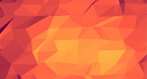 Orange Red Low polygon gradient backgro Stock Illustration