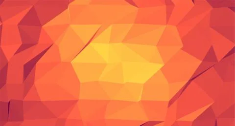 Orange Red Low polygon gradient backgro Stock Illustration