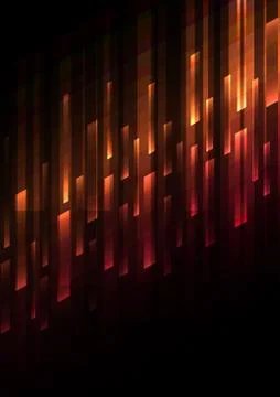 Orange red overlap pixel speed abstract background Stock Illustration