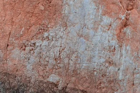 Orange Red Rock layer surface for texture background Stock Photos