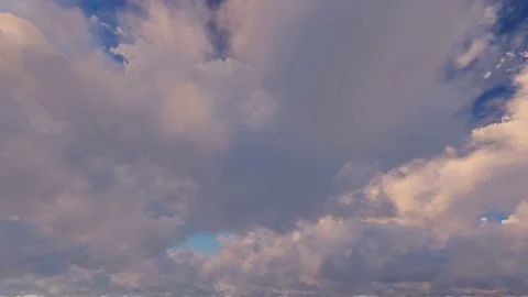 Orange red scarlet clouds sky dusk sunset time lapse seamless loop Vidéo 80841688