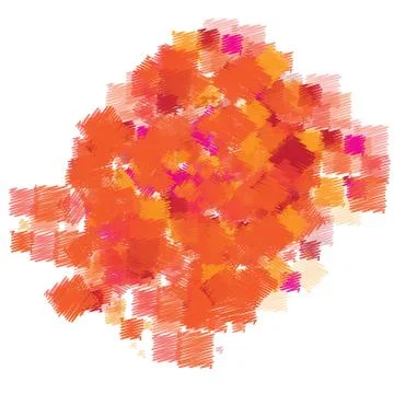 Orange red sketch background Stock Illustration