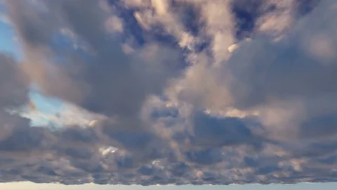 Orange red sky clouds at dusk sunset time lapse seamless loop Stockbeeldmateriaal 80841760