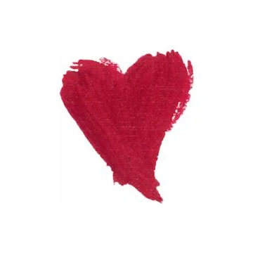 Orange red smear vector brush stroke. Varnish splash line trace. Abstract sha Stock Illustration