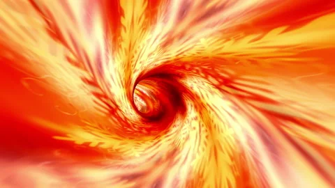 Orange red snowflakes vortex tunnel rotation animation Video stock 166015954
