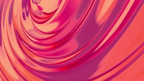 Orange reflection and refraction. 3D background with abstract transparent geomet Stock Footage 259410167