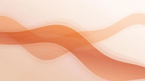 Orange Ribbon Flow Stock Illustration