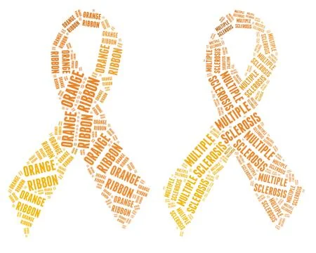 Orange Ribbon 库存照片