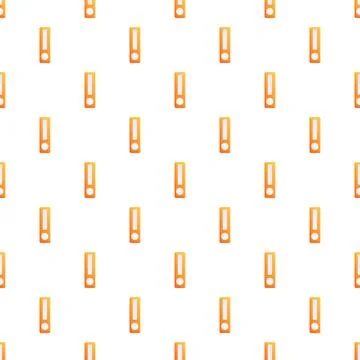 Orange ring binders creating seamless file folder pattern Illustrazione stock