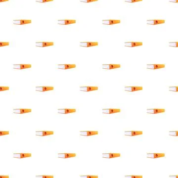 Orange ring binders forming office supplies pattern Stockillustratie