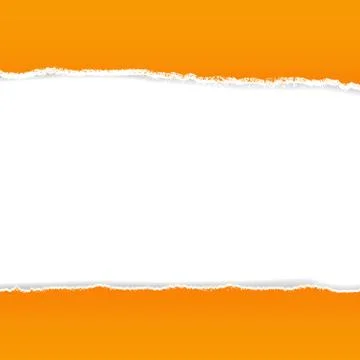 Orange rip paper Illustrazione stock