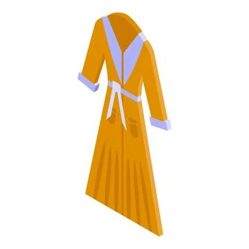Orange robe icon isometric vector. Fabric folded Stock Illustration