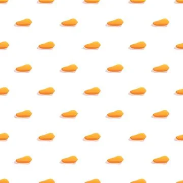 Orange rock pebble seamless pattern cartoon style Stock Illustration