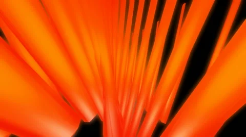 Orange rod array Stock Footage 44566248