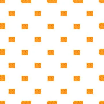 Orange roof tile pattern repeating seamlessly on white Stock Illustration