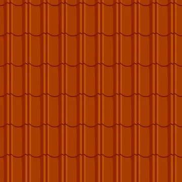 Orange roof tile, seamless pattern background Stock Illustration
