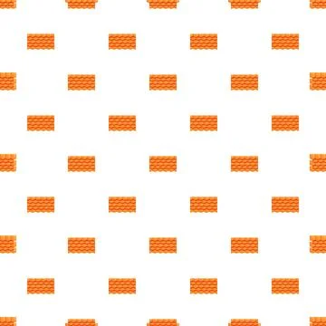 Orange roof tiles constructing repeating seamless pattern Stockillustratie